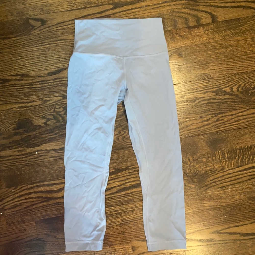 lululemon light blue align cropped leggings size 4